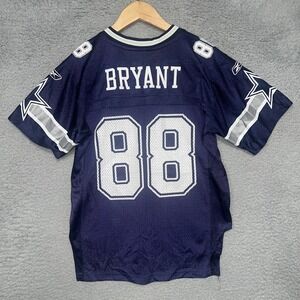 VTG Reebok Dez Bryant Dallas Cowboys Jersey Youth Sz M(10-12) Blue #88 On Field